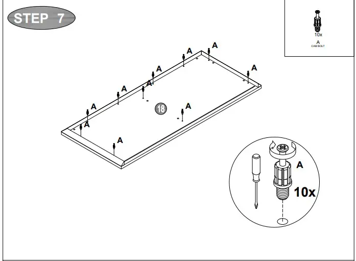 A T HOME GREY 3+2 Drawer Chest5496