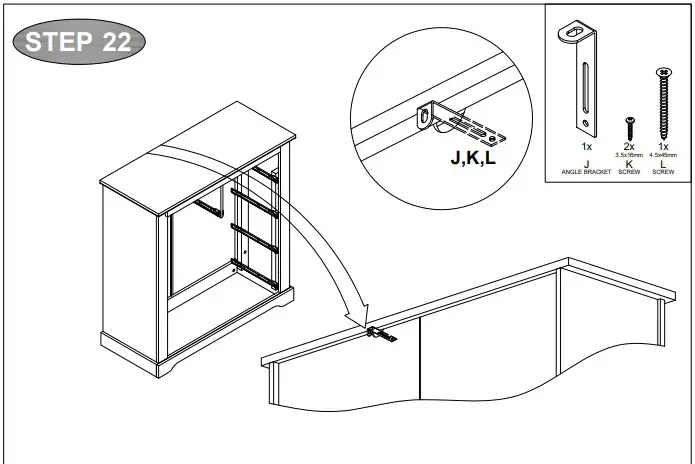 A T HOME GREY 3+2 Drawer Chest54kl