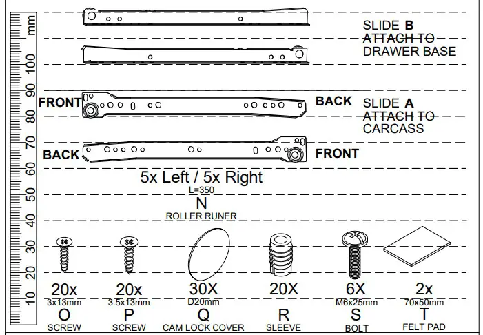 A T HOME GREY 3+2 Drawer Chest58