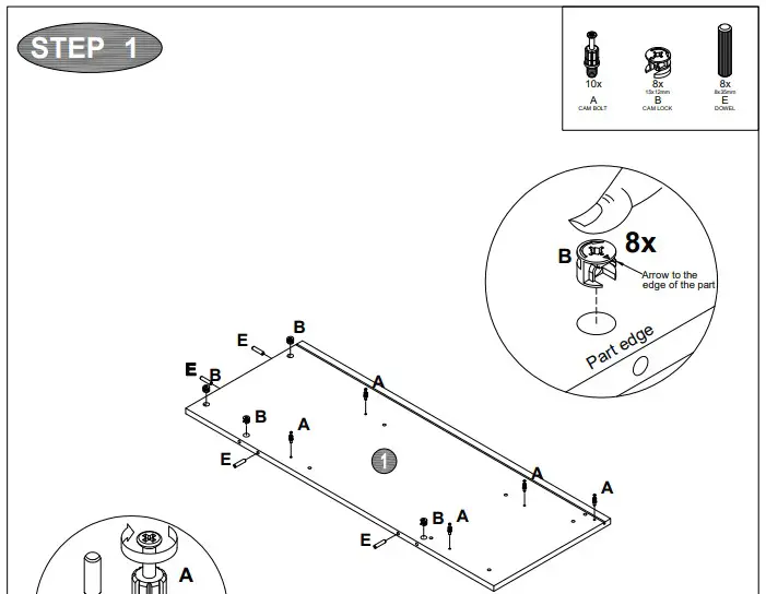 A T HOME GREY 3+2 Drawer Chest584