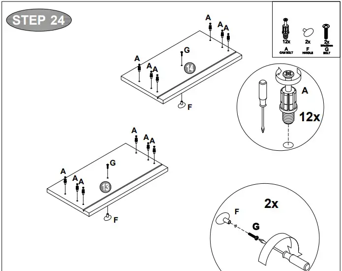 A T HOME GREY 3+2 Drawer Chest5klj