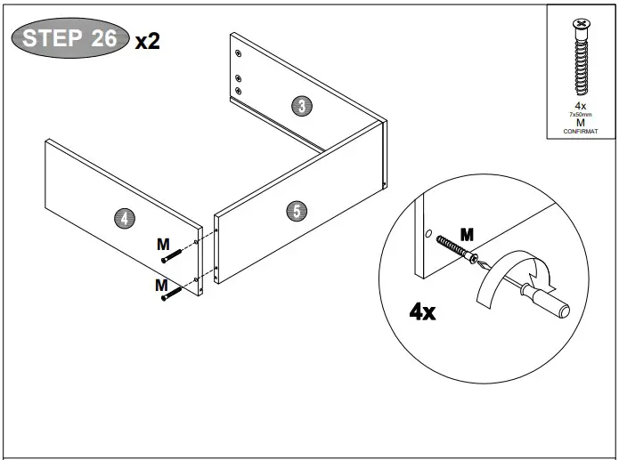 A T HOME GREY 3+2 Drawer Chest5klk