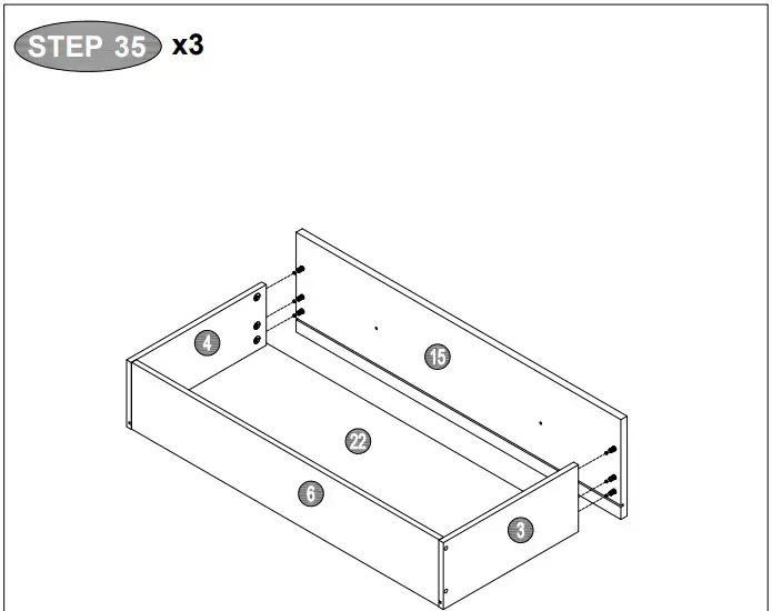 A T HOME GREY 3+2 Drawer Chest5kmu