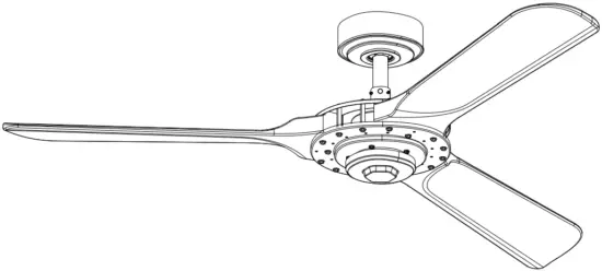 aEROFANTURE AT52 01 02B 52 in Modern Industrial Indoor Matte Black Ceiling Fan