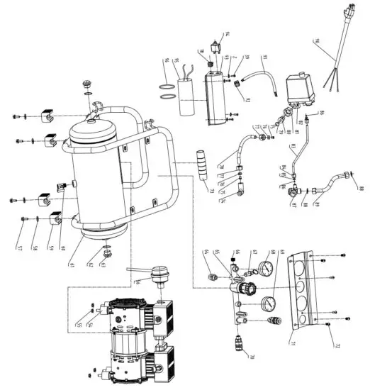 TJEP 8 10 2 Connect Fastening Silent Compressor - Figure