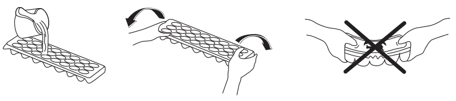 SHARP SJ BB02DTXWF EU 54cm Free Standing Fridge Freezer - Ice tray