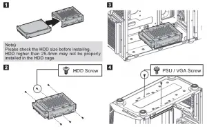 mounting SDD HDD