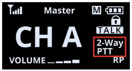 Way PTT Indicator