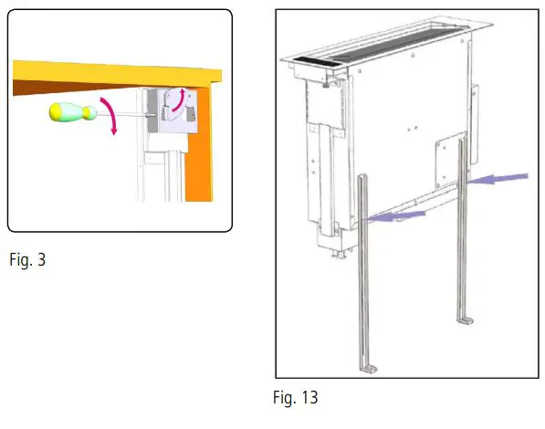 caple DD522BK Downdraft Hood Instruction Manual - Fig. 3,4