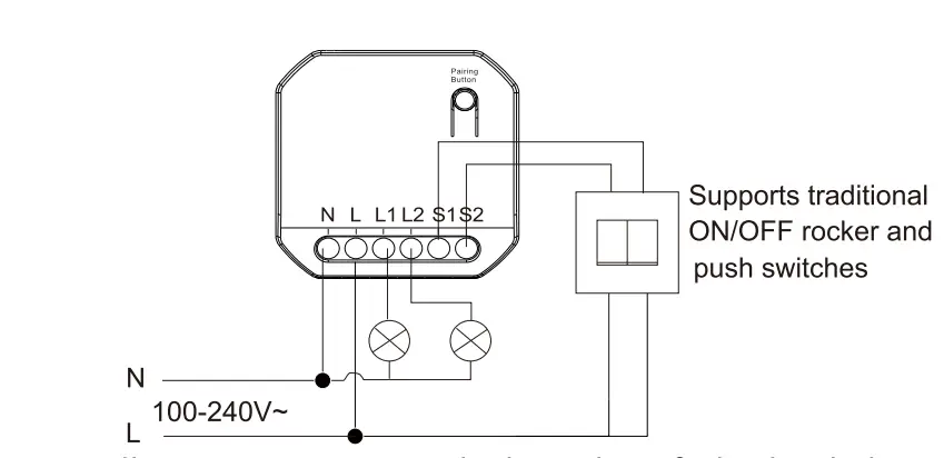 EBELONG ERC2202-W Wi-Fi On Off Dual Controller fig 2