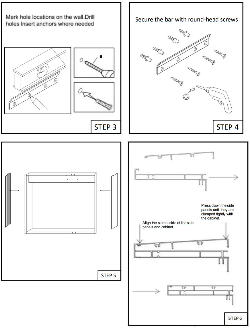 ExBrite B08ZND2SMN LED Lighted Medicine Cabinet - Hanging Walls 1