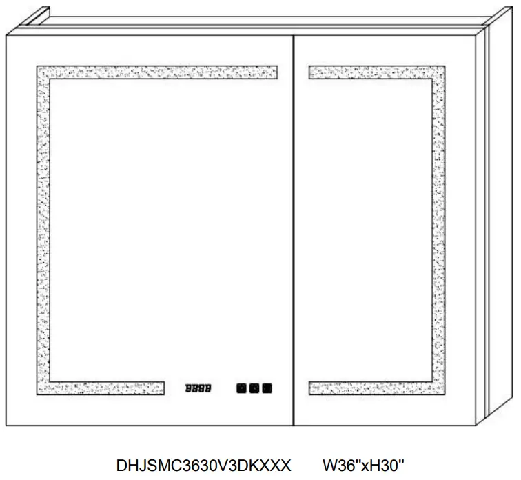 ExBrite B08ZND2SMN LED Lighted Medicine Cabinet - Installation