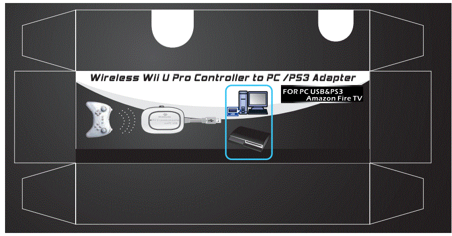 MAYFLASH W009 Wireless Wii U Pro Controller to PC or PS3 Adapter-1
