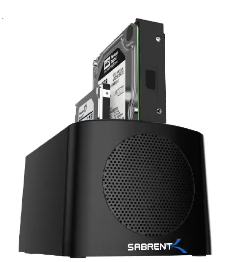 Sabrent EC-HDFN USB 3.0 to SATA Dual Bay External Hard Drive Docking fig 1