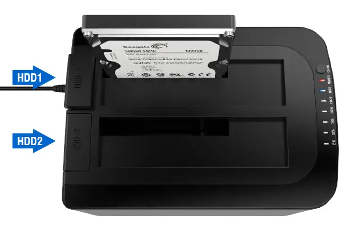 Sabrent EC-HDFN USB 3.0 to SATA Dual Bay External Hard Drive Docking fig 13