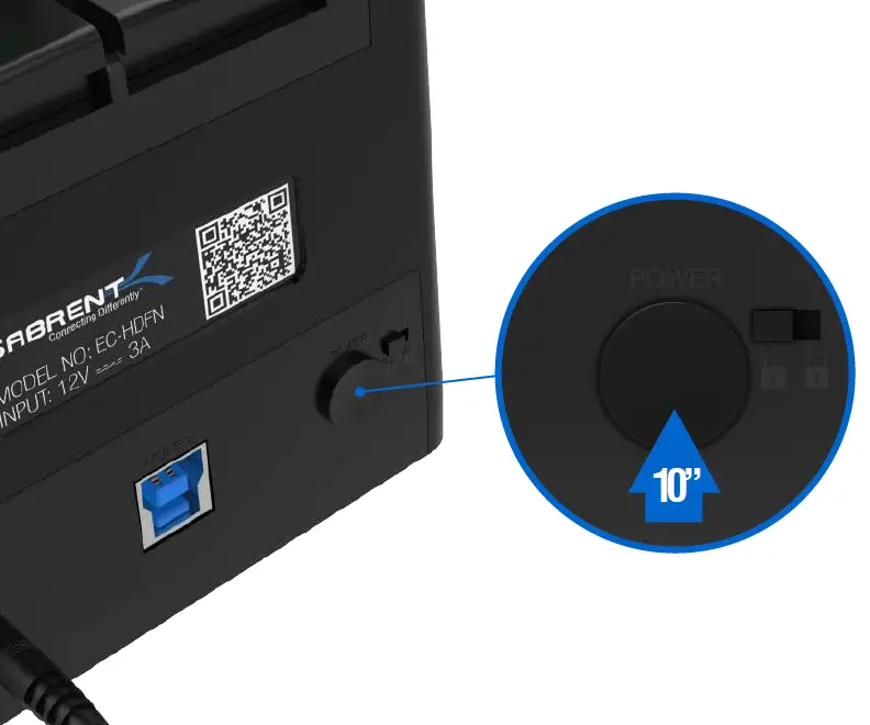 Sabrent EC-HDFN USB 3.0 to SATA Dual Bay External Hard Drive Docking fig 16