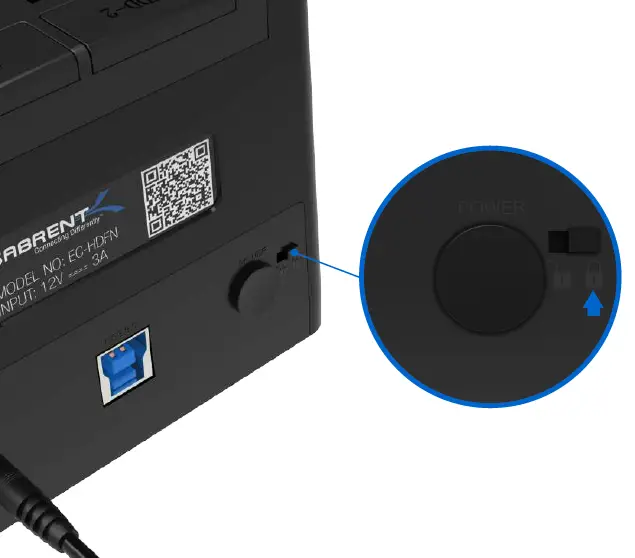 Sabrent EC-HDFN USB 3.0 to SATA Dual Bay External Hard Drive Docking fig 6