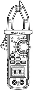 MASTECH ACDC Clamp Meter A