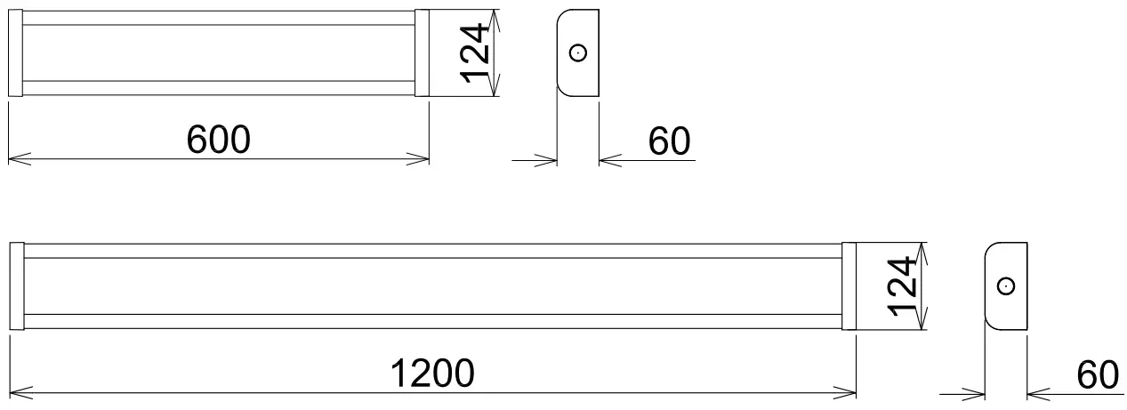 M ELEC ML MRWBB 60 M Wide Body Batten - fig1