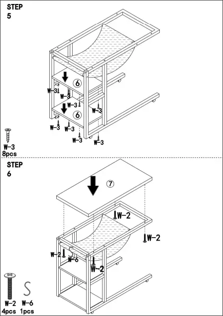 Tribesigns HOGA-C0578 5 Shelf Bookshelf 53 Inch L Shaped Computer Desk-fig5