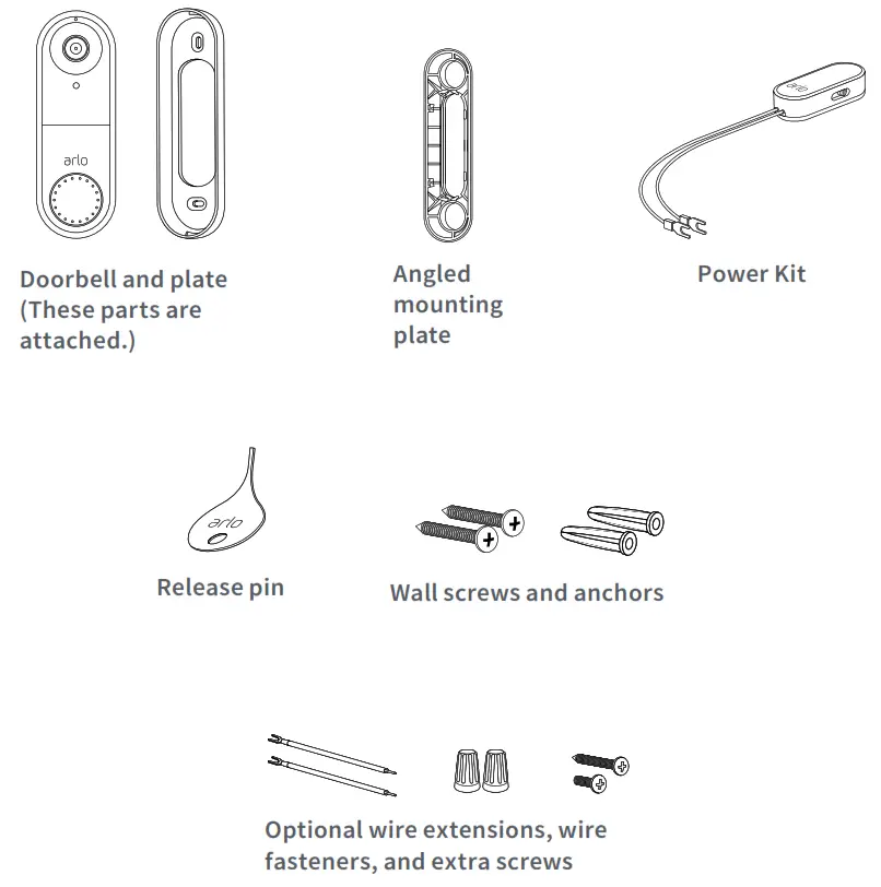 arlo Video Doorbell - What’s in the box