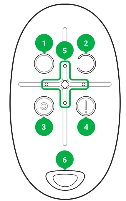 AJAX 6267 SpaceControl Smart Key Fob for Controlling