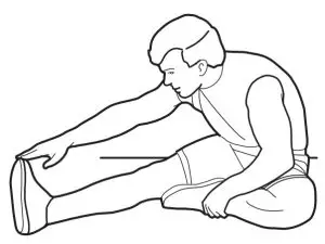 Hamstring stretch