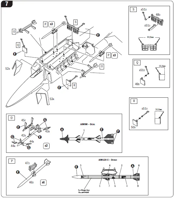 ITALERI 2822 F-22 A Raptor Lockheed Martin Boeing-10