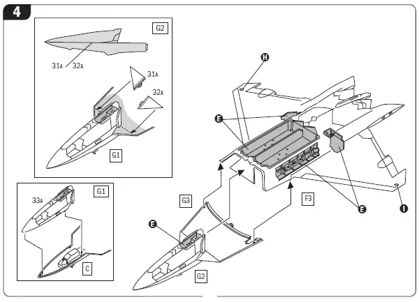 ITALERI 2822 F-22 A Raptor Lockheed Martin Boeing-7