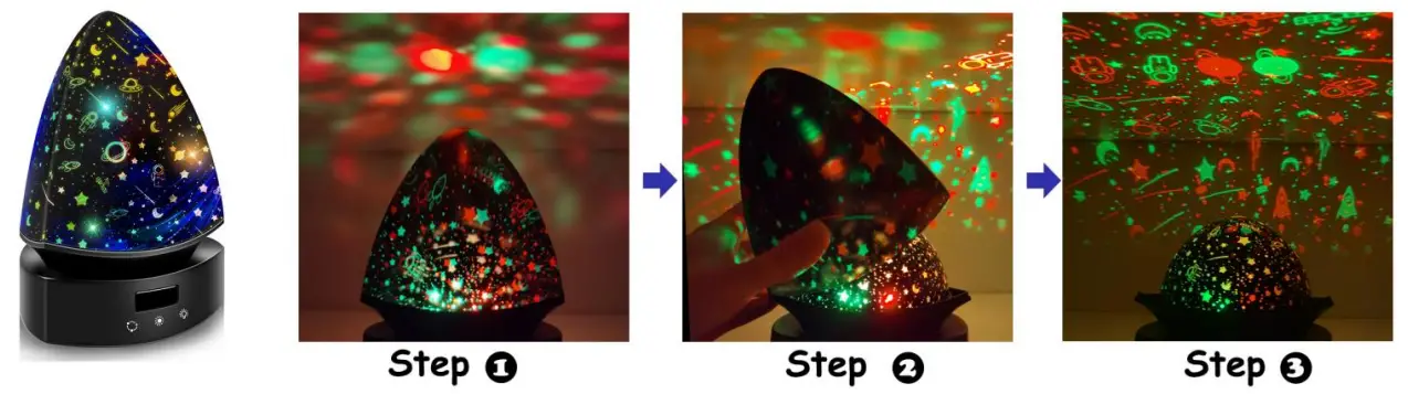 Night Light Projector Instructions