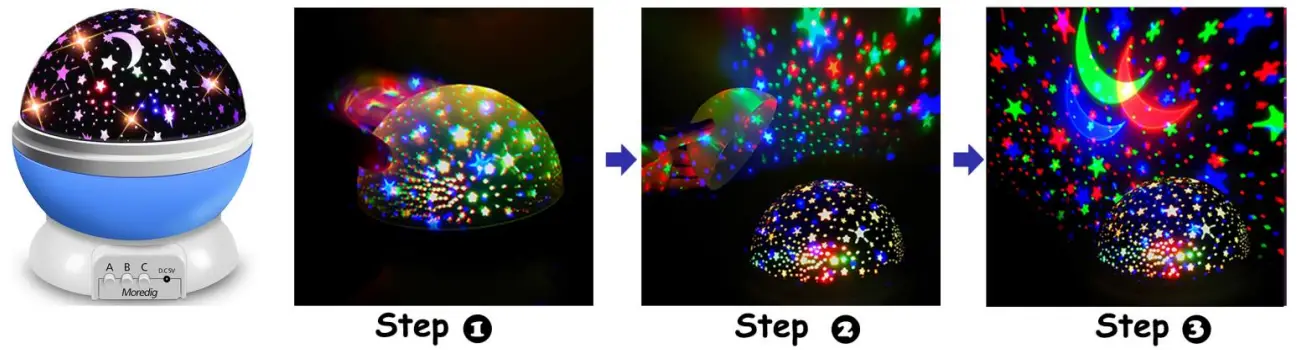 Night Light Projector Instructions