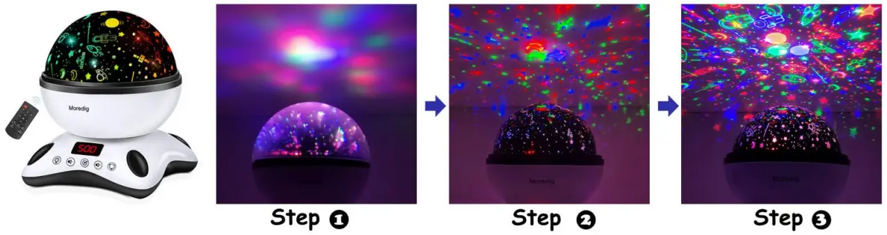Night Light Projector Instructions