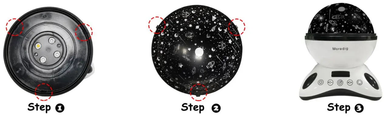 Night Light Projector Instructions