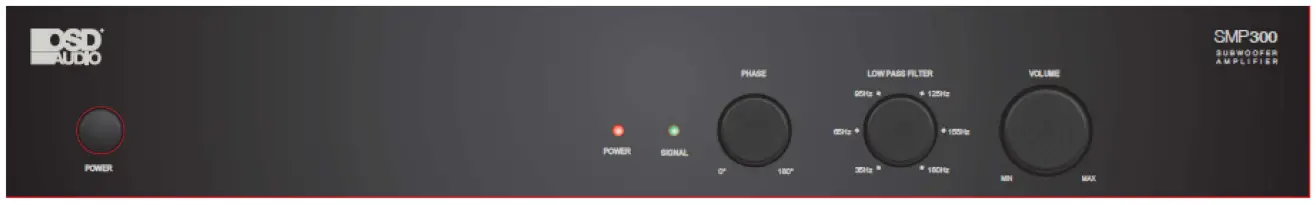 OSD AUDIO OSD SMP300 Subwoofer Amplifier Diagram 3