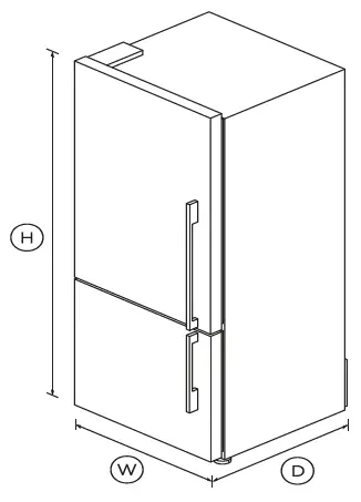 FISHER-PAYKEL-E442BLXFD5-68cm-442L-Freestanding-Refrigerator-Freezer-fig-1
