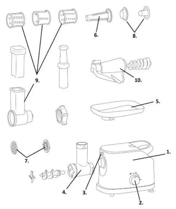 gorenje MG1802SJW Meat Grinder - fig