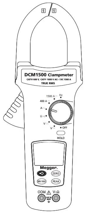 Megger DCM1500 AC DC Clamp Meter - 1