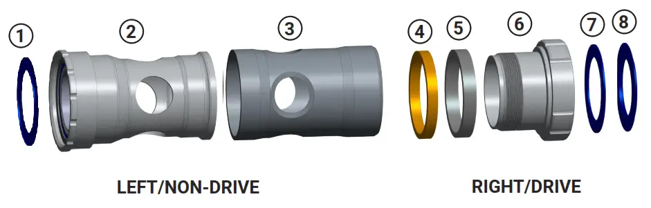 PRAXIS M30-THRU BSA Bottom Bracket Cup - fig 10