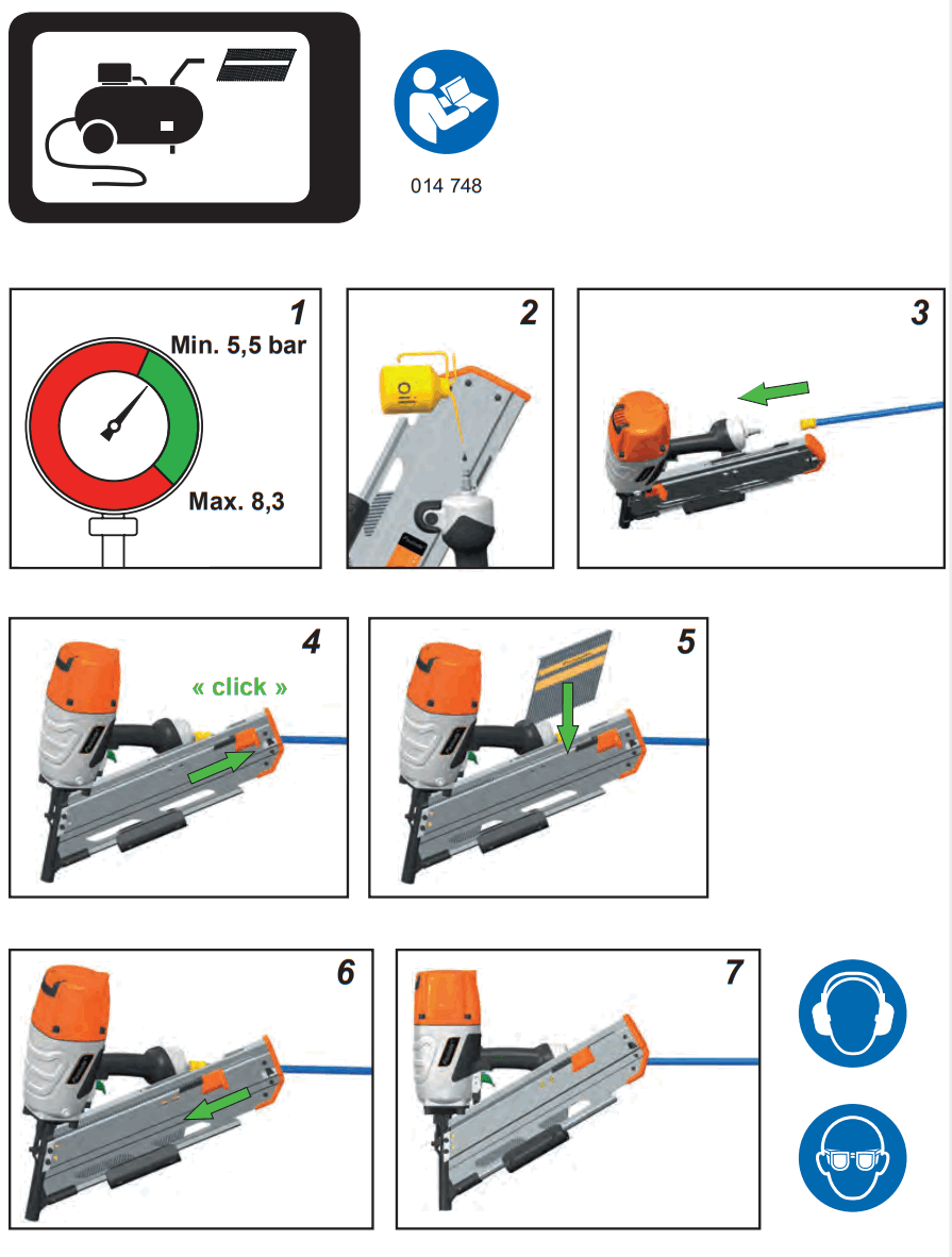 Paslode PFS160 Pneumatic Nailer fig5