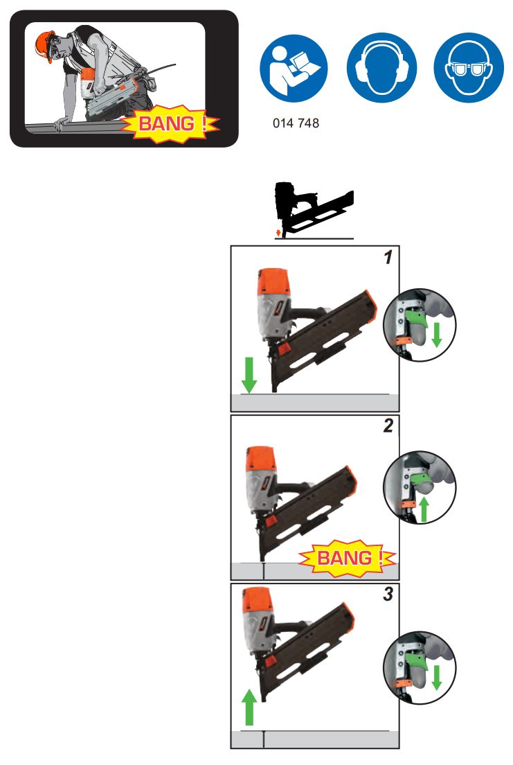 Paslode PFS160 Pneumatic Nailer fig6