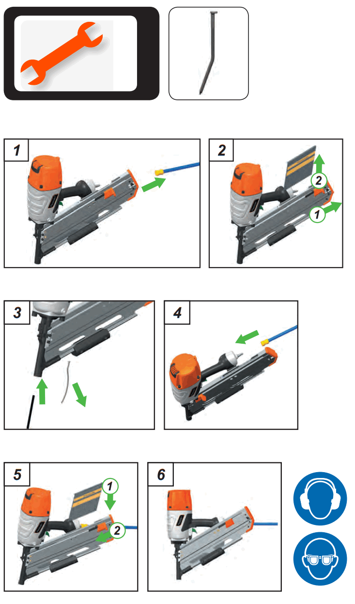 Paslode PFS160 Pneumatic Nailer fig8