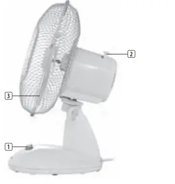 TRISTAR VE-5923 Portable Desk Fan-fig2