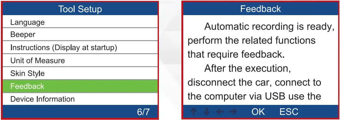 How to generate and send feedback: