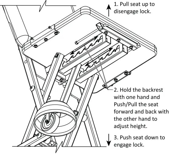 ergochair ERGO-RS Height Adjustable Creeper Seat 08