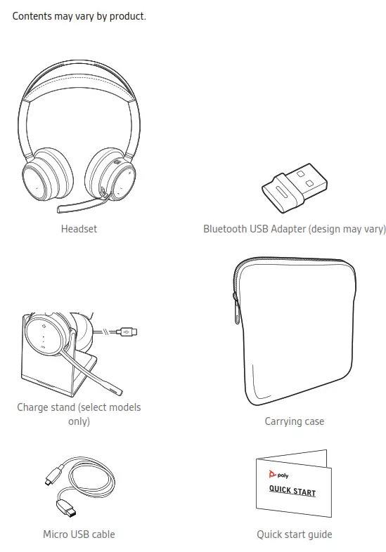 poly Voyager Focus 2 UC Series Bluetooth - Box