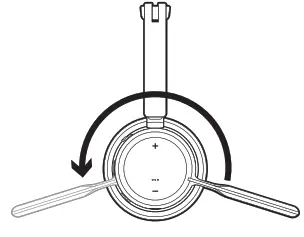 poly Voyager Focus 2 UC Series Bluetooth - Wear on the right