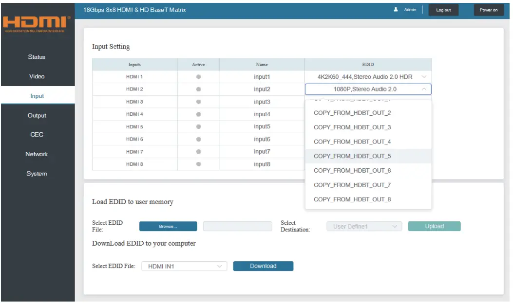 ALFATRON ALF-MUH88E GEN2 18Gbps 8x8 HDBaseT Matrix fig 13