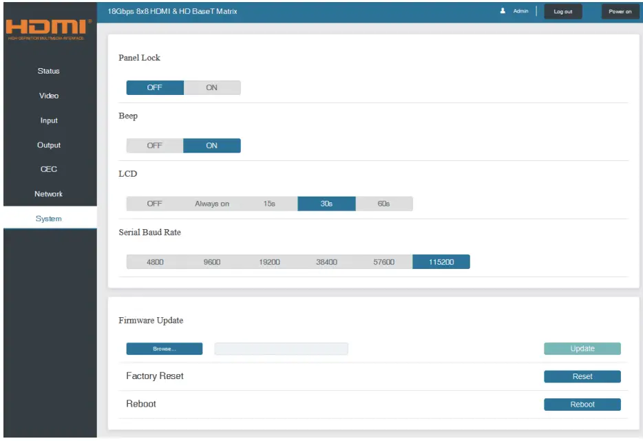 ALFATRON ALF-MUH88E GEN2 18Gbps 8x8 HDBaseT Matrix fig 3