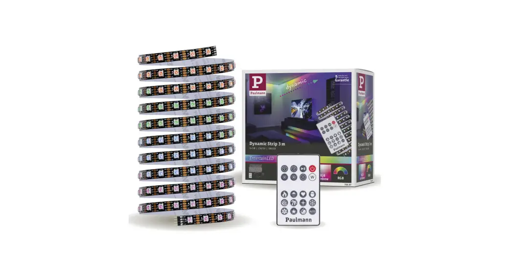 Paulmann 788.87 Entertainled Led Stripe Dynamic Rgb 3m 10va Complete Set Instruction Manual