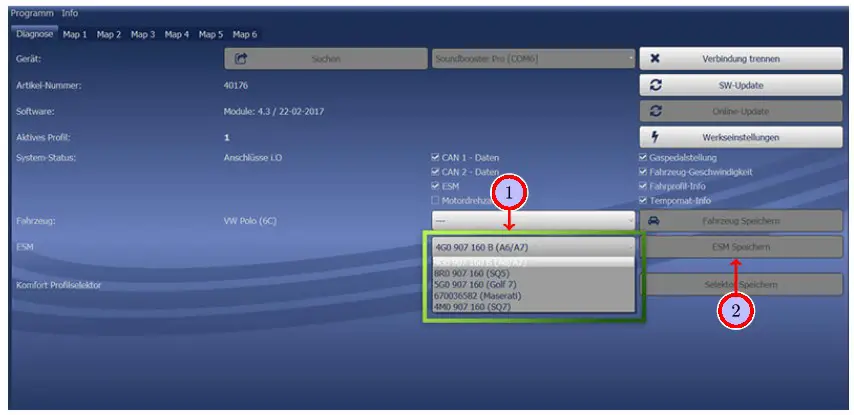 KUFATEC Complete Set Active Sound - Software 3